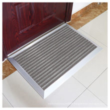 Customized Logo Size PVC Strip Easy Installation Home Use Anti-Slip Aluminum Alloy Door Entry Barrier Mat